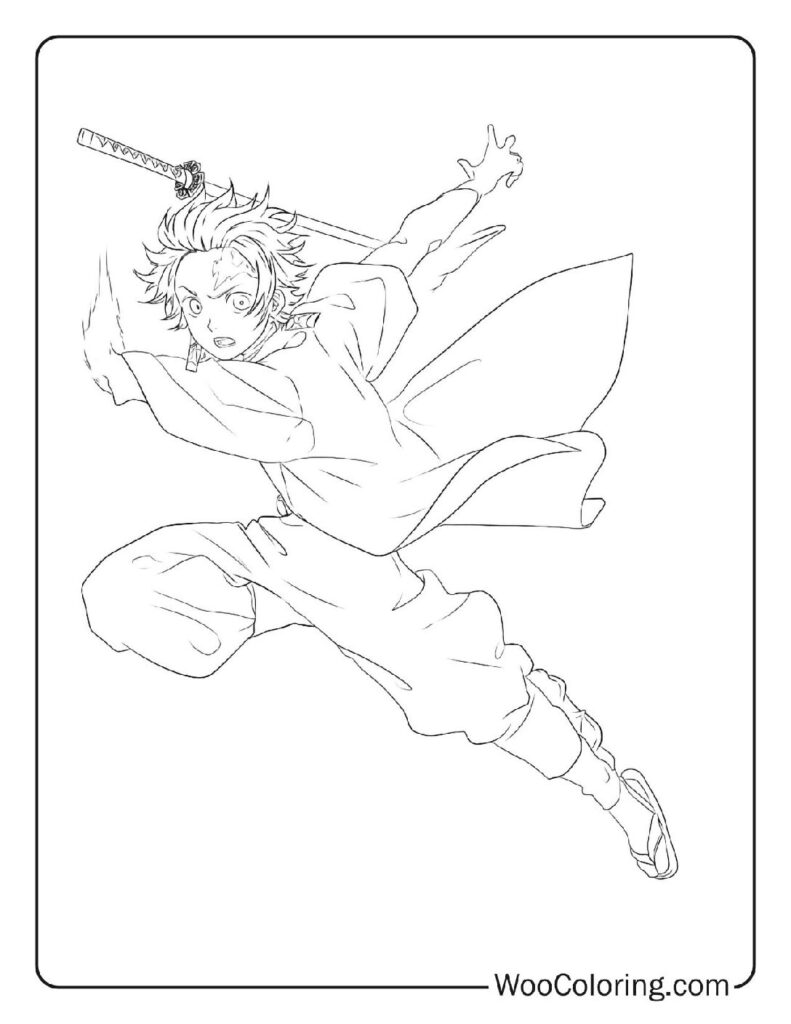 100  Demon Slayer coloring pages  Free PDF To Print  - 63