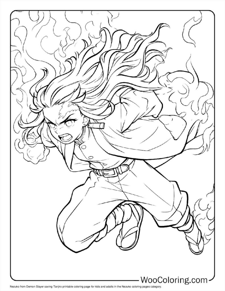 100  Nezuko coloring pages  Free PDF To Print  - 49