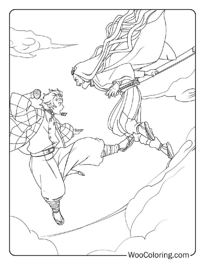 100  Demon Slayer coloring pages  Free PDF To Print  - 89