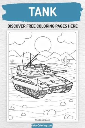 Tank coloring pages designs for boys