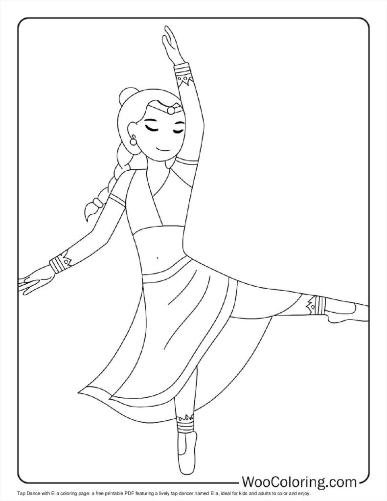 100  Dancing coloring pages  Free PDF To Print  - 74