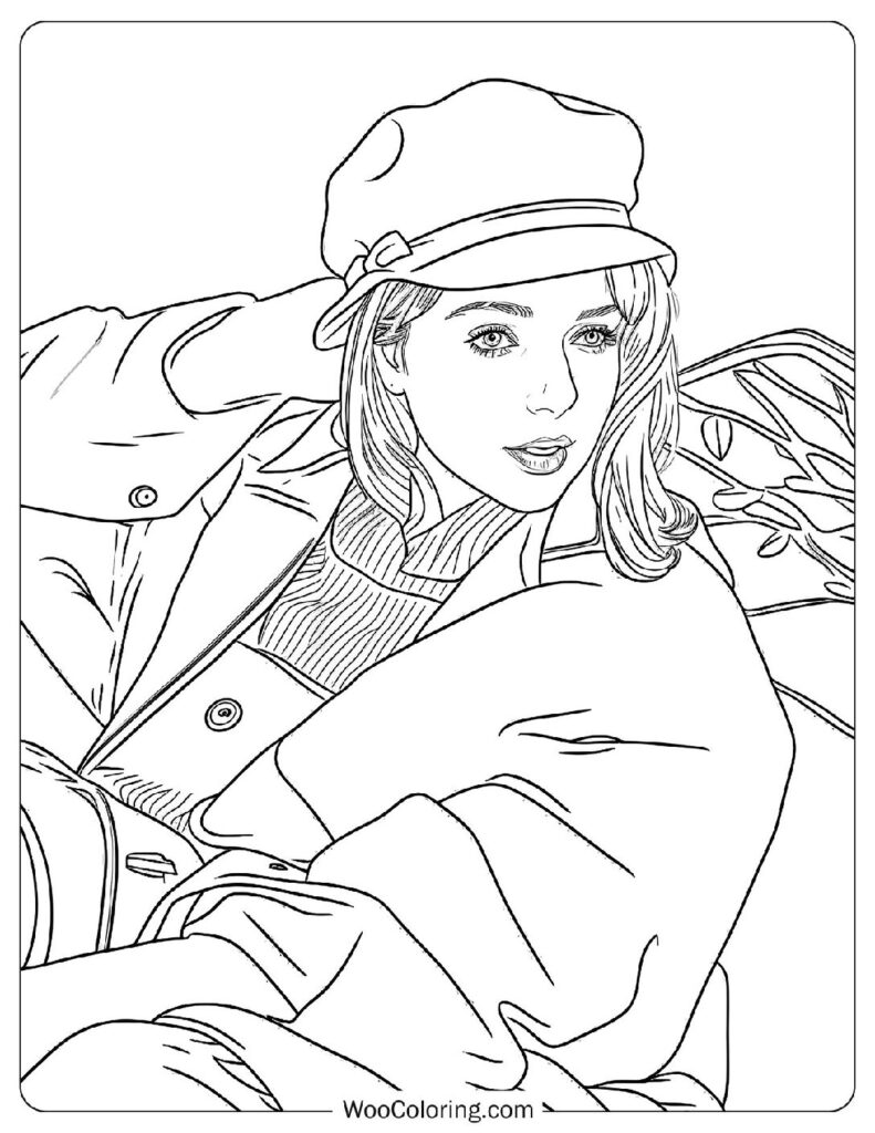 Taylor Swift - All Too Well - Coloring Page For Preschoolers