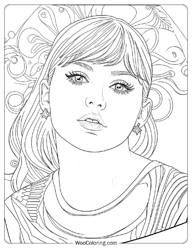 Taylor Swift - Delicate - Coloring Page