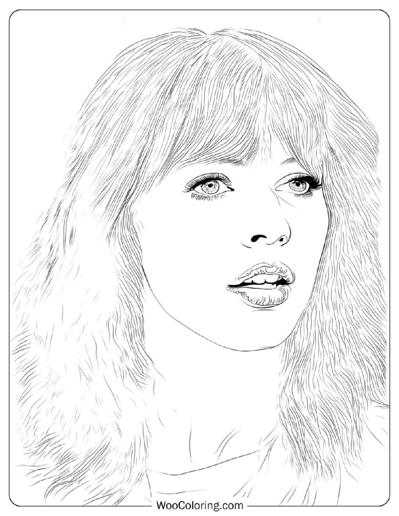 Taylor Swift - I Knew You Were Trouble - Coloring Sheet