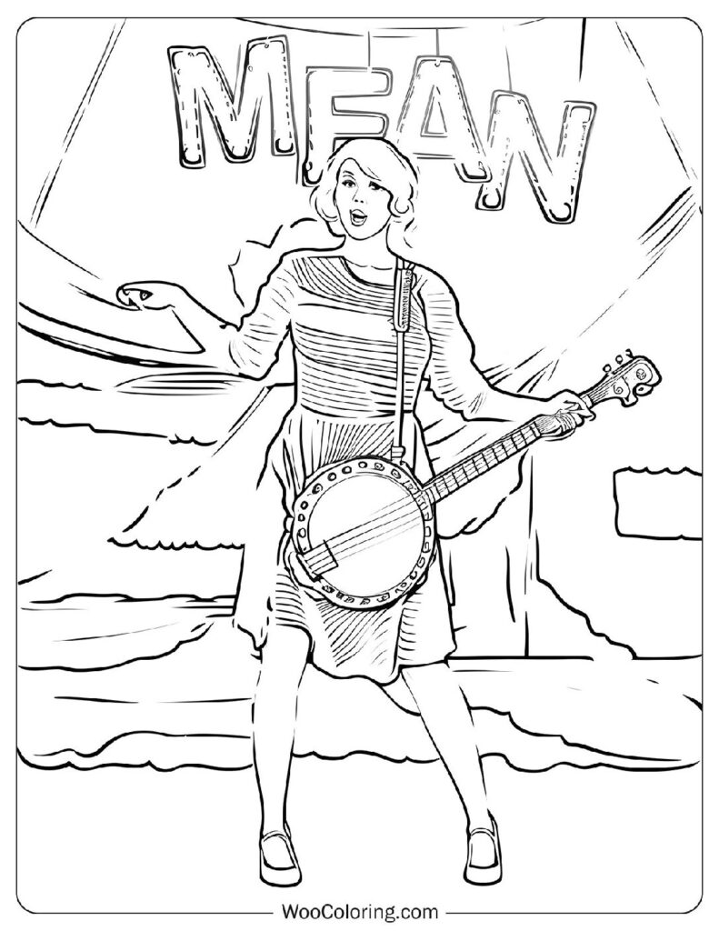 Taylor Swift - Mean - To Color