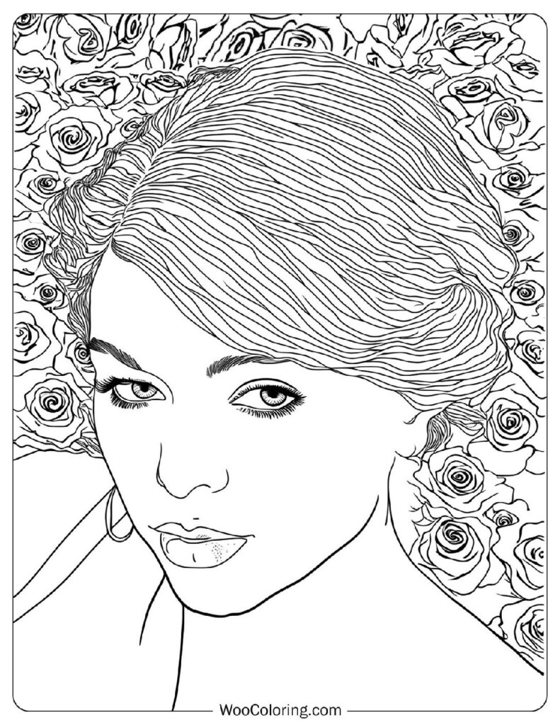 Taylor Swift - Our Song - Coloring Sheet For Preschoolers