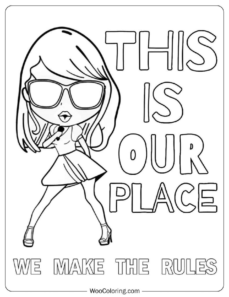 Taylor Swift Poster This is Our Place, We Make the Rules