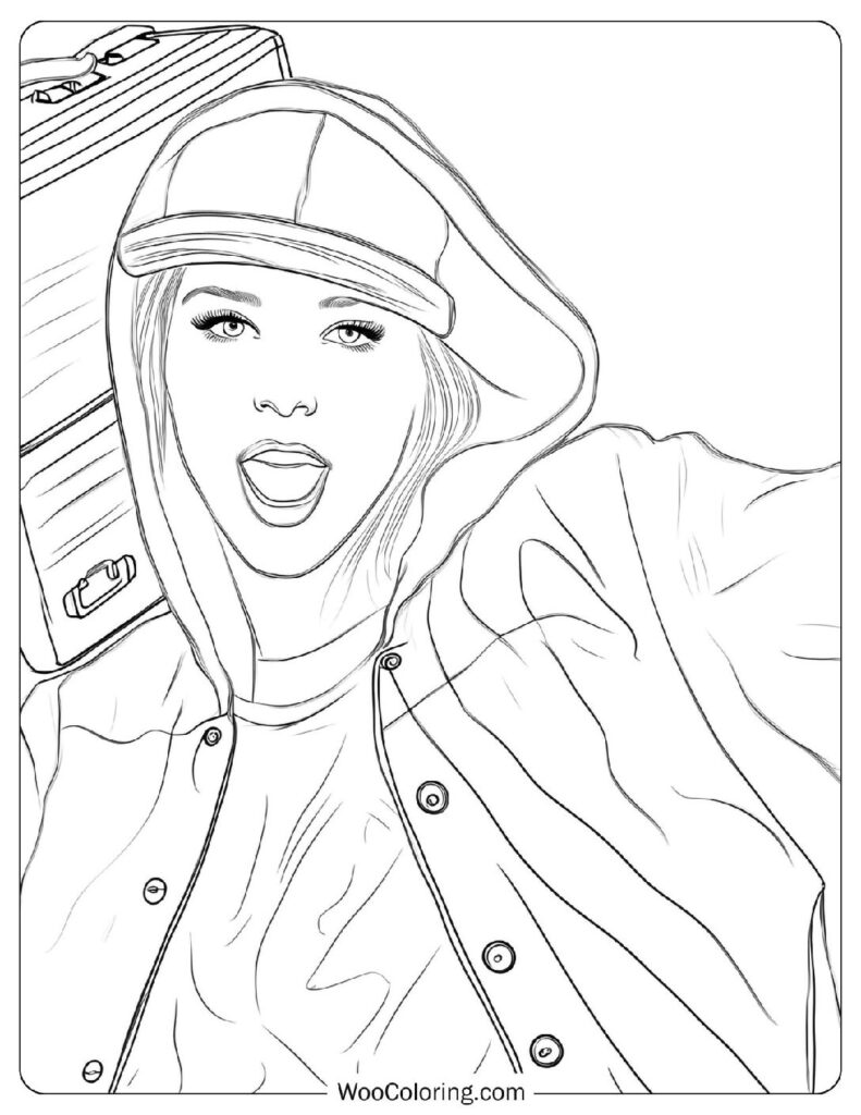 Taylor Swift - Shake It Off - Coloring Page For Kids