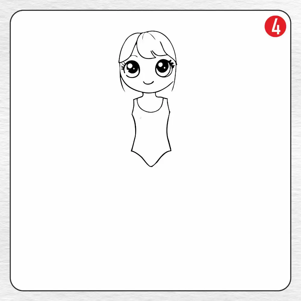Taylor Swift coloring page drawing step 4