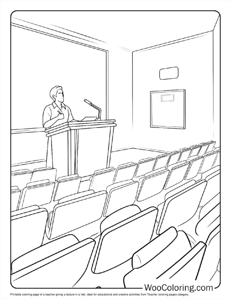 100  Teacher coloring pages  Free PDF To Print  - 32