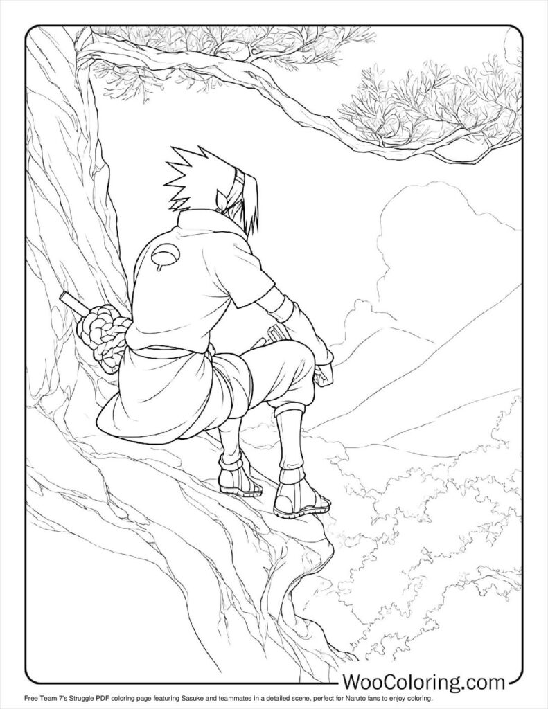 100  Sasuke coloring pages  Free PDF To Print  - 38