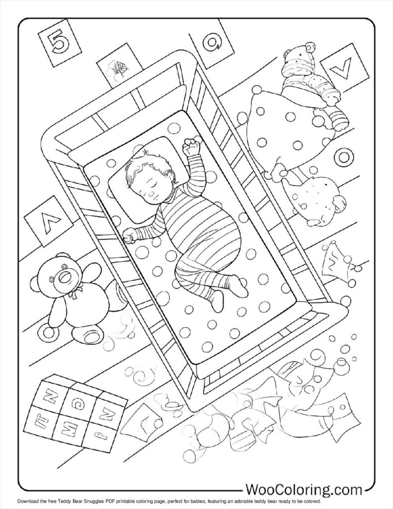 100  Baby coloring pages  Free PDF To Print  - 92