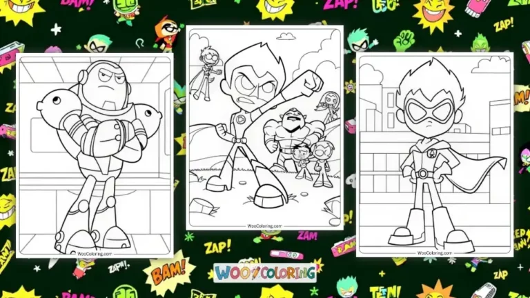 Teen Titans Go Coloring Pages Design Image