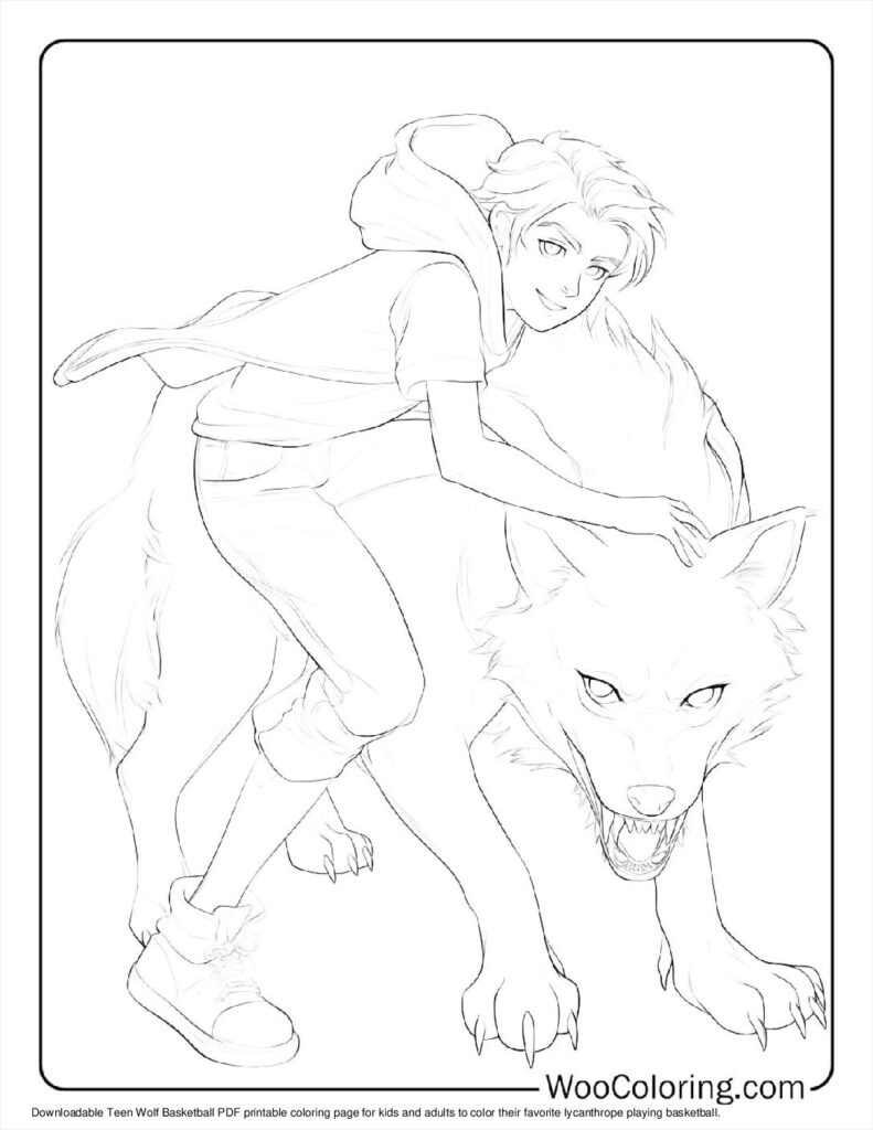 100  Werewolf coloring pages  Free PDF To Print  - 95