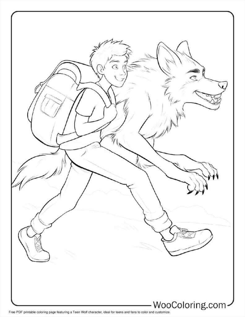 100  Werewolf coloring pages  Free PDF To Print  - 17