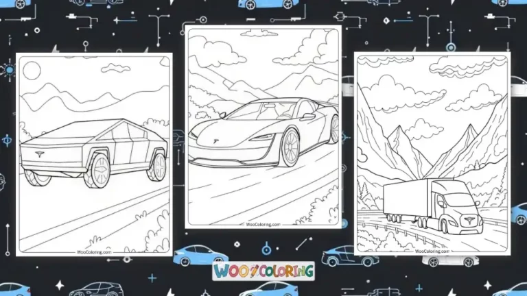Tesla Coloring Pages Design Image