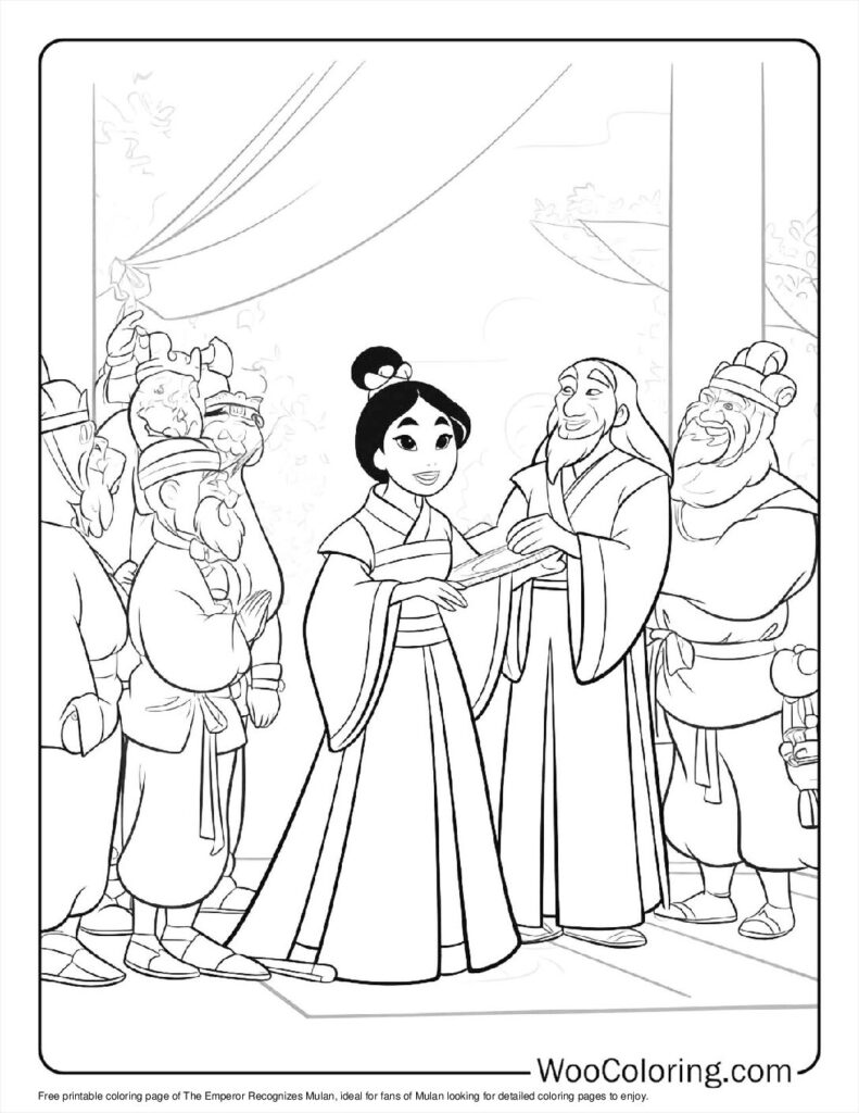 The Emperor Recognizes Mulan