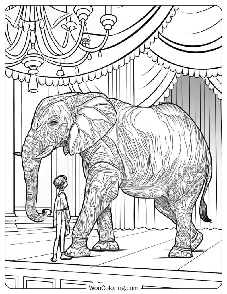 The Magician’s Elephant Performing Beside Peter at the Grand Opera