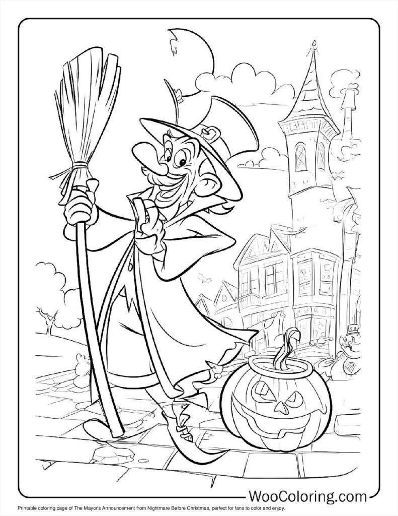 100  Nightmare Before Christmas coloring pages  Free PDF To Print  - 21