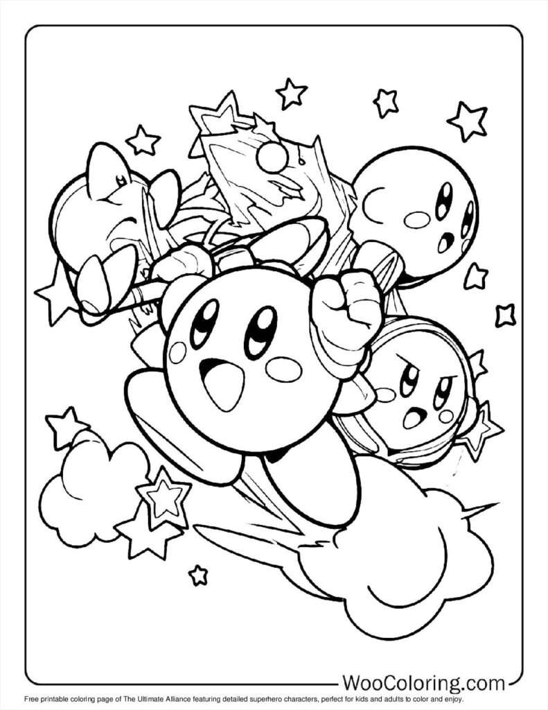 100 Kirby coloring pages Free PDF To Print - 97