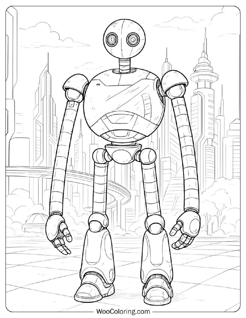 The Wild Robot from the Movie Coloring Page