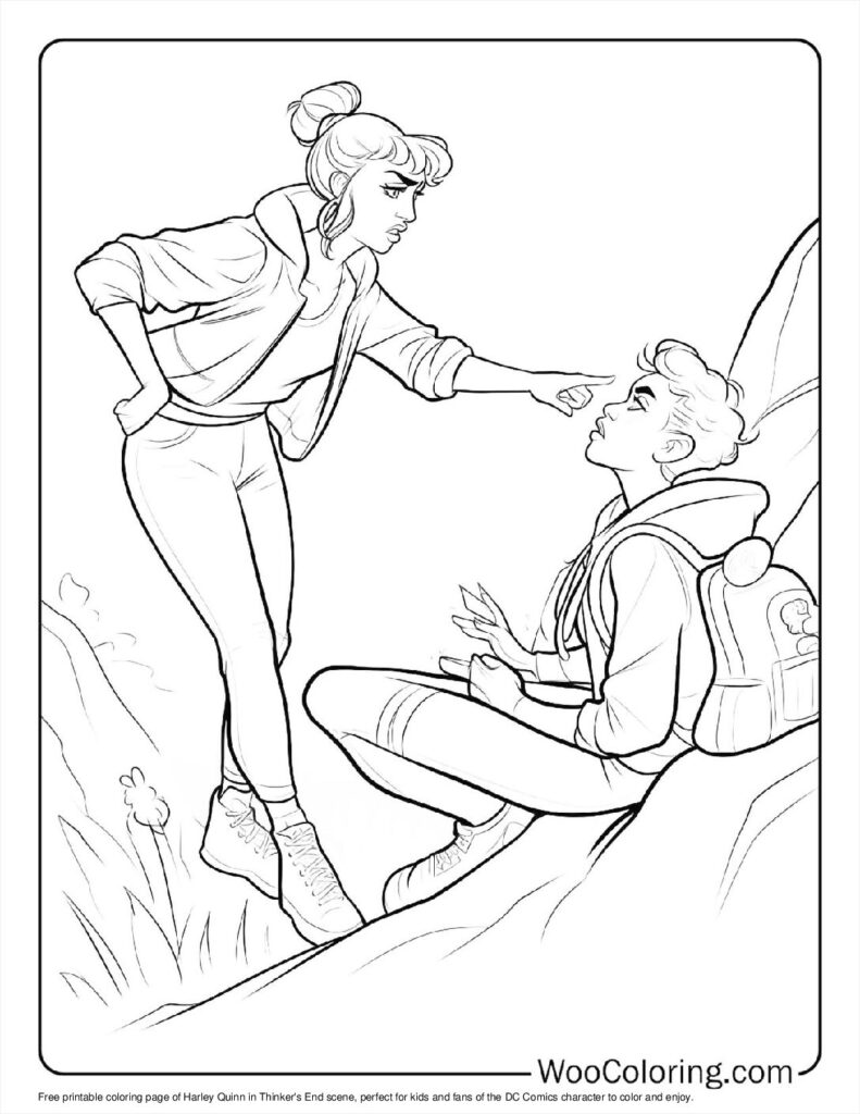 Thinker's End Harley To Color