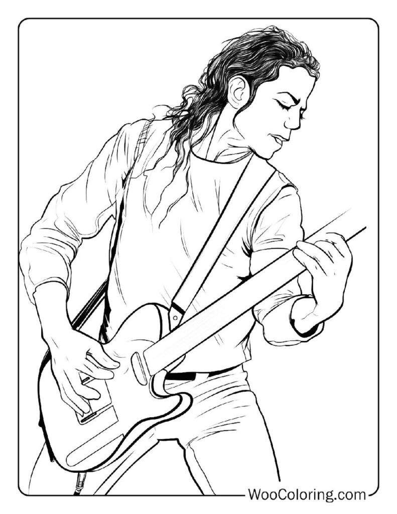 100  Michael Jackson coloring pages  Free PDF To Print  - 36