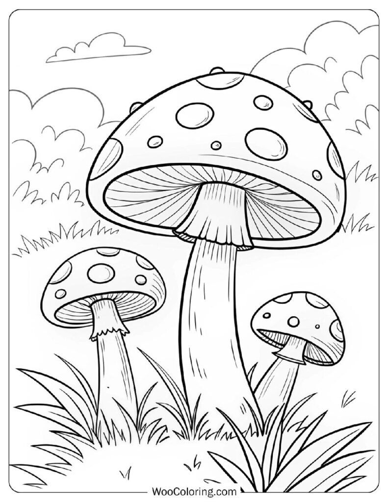 38 Mushroom Coloring Pages  Free PDF To Print  - 42