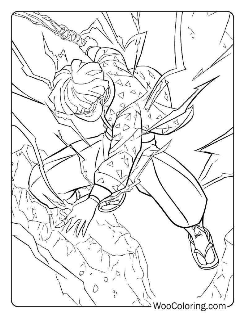 100  Demon Slayer coloring pages  Free PDF To Print  - 87