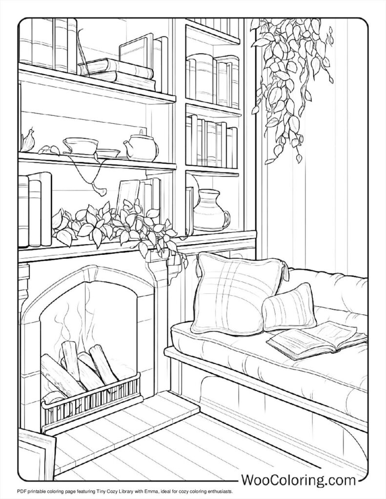 100  Cozy coloring pages  Free PDF To Print  - 4