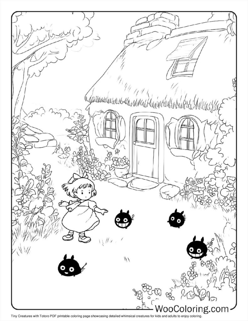 100  Totoro coloring pages  Free PDF To Print  - 61