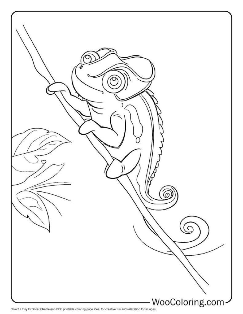 100  Chameleon coloring pages  Free PDF To Print  - 41