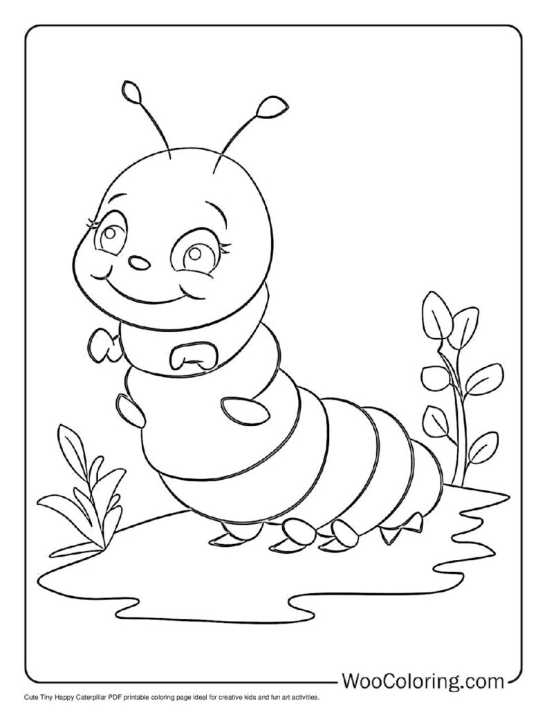 100 Caterpillar coloring pages Free PDF To Print - 6