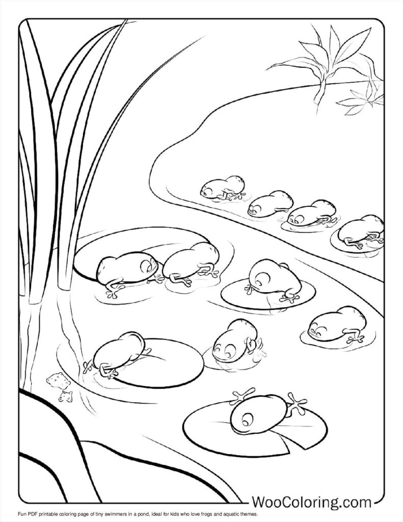 100  Frog coloring pages  Free PDF To Print  - 76
