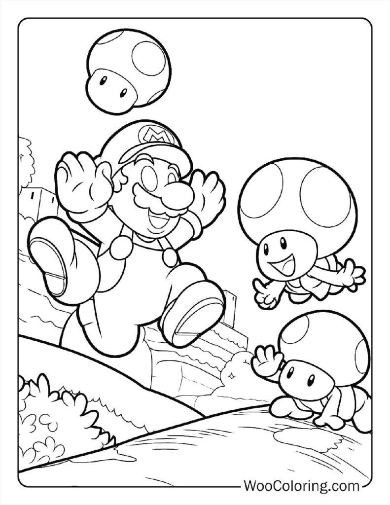 100  Toad coloring pages  Free PDF To Print  - 7
