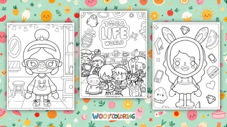 Toca Boca Coloring Pages Design Image