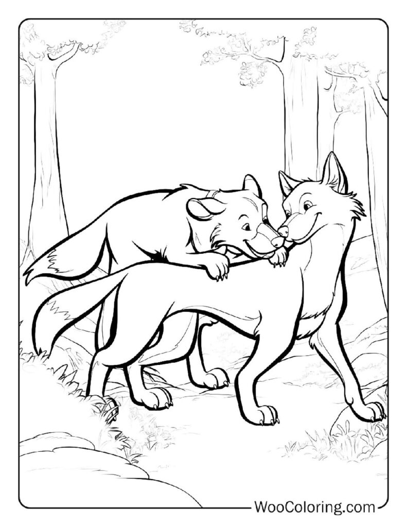 Tod Bids Goodbye to Copper Coloring Page For Kids
