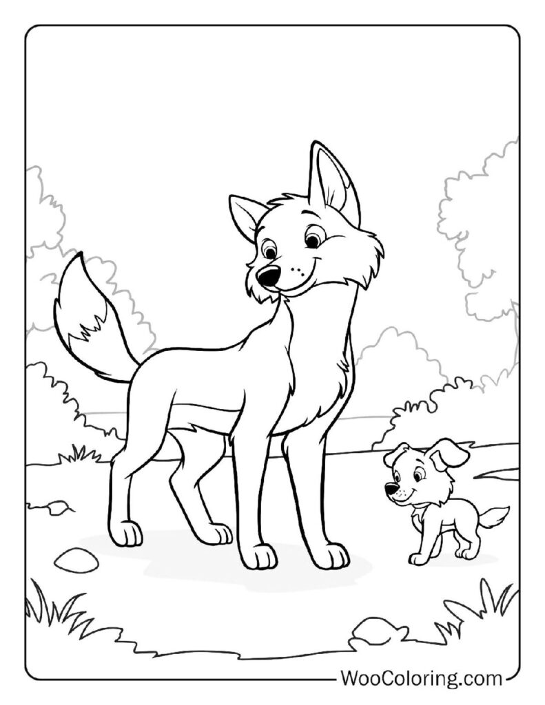 Tod and Copper Daytime Encounter