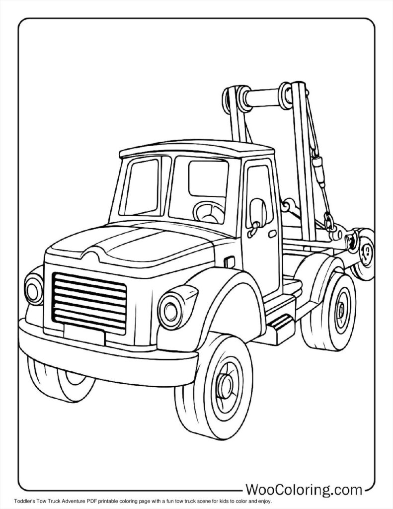 100  Tow Truck coloring pages  Free PDF To Print  - 7