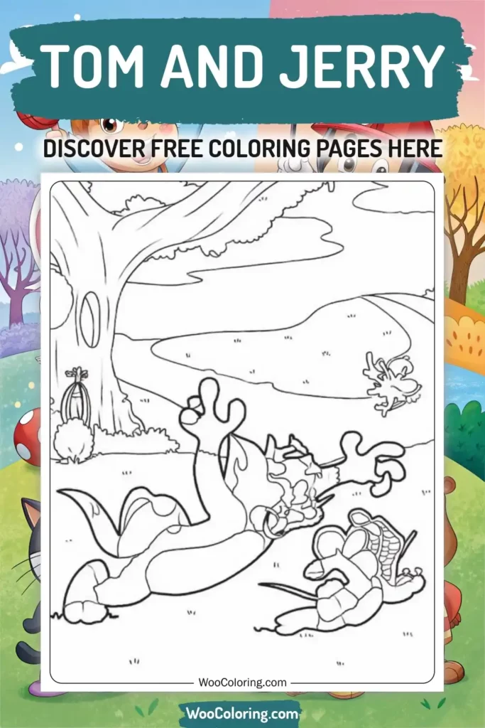 Tom and Jerry coloring pages designs from TV Show