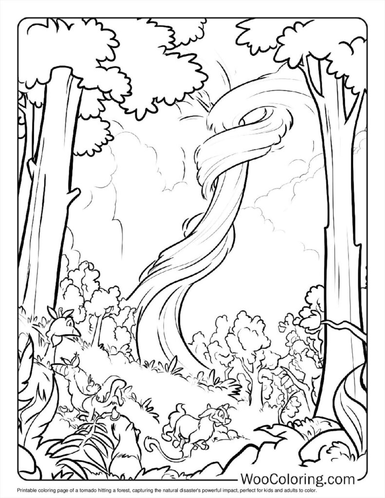 100  Tornado coloring pages  Free PDF To Print  - 57