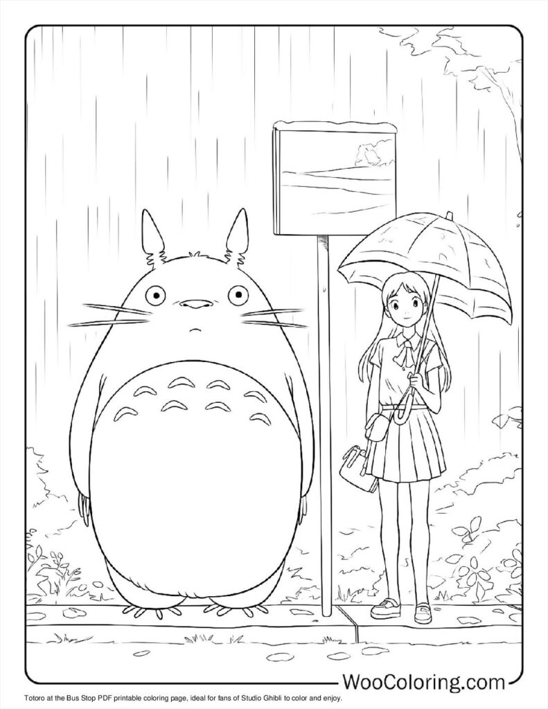 100  Totoro coloring pages  Free PDF To Print  - 72
