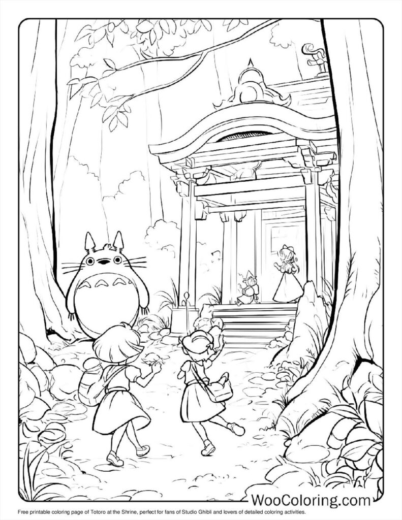 100  Totoro coloring pages  Free PDF To Print  - 44