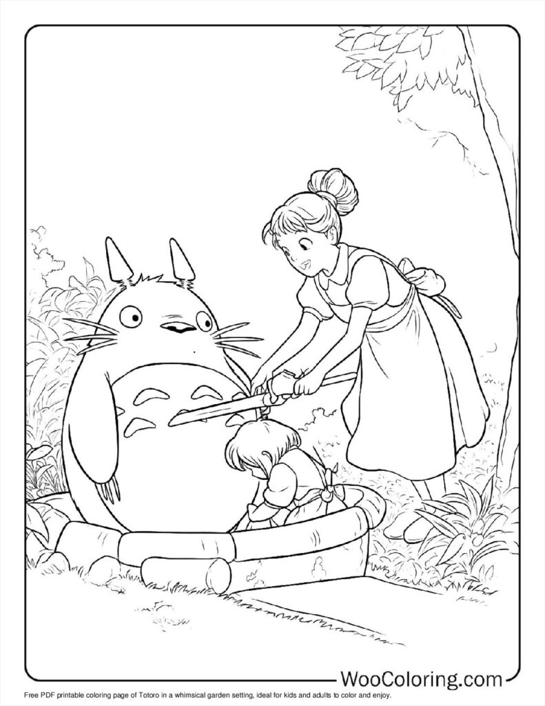 100  Totoro coloring pages  Free PDF To Print  - 77