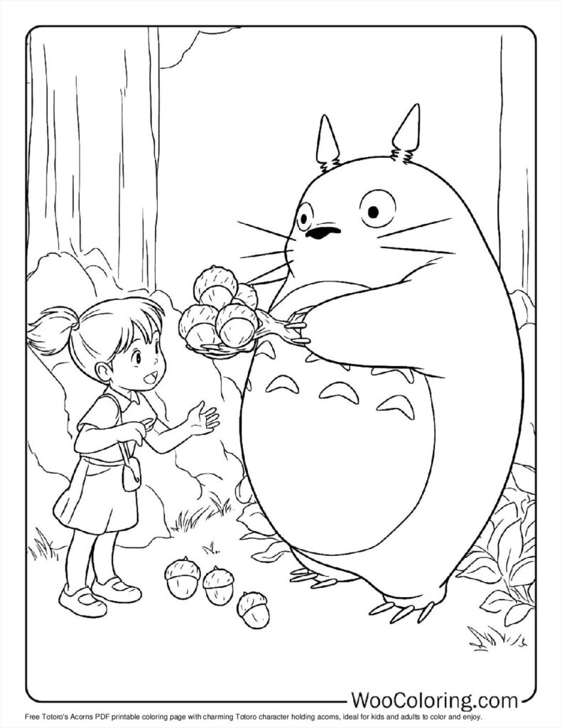 100  Totoro coloring pages  Free PDF To Print  - 37