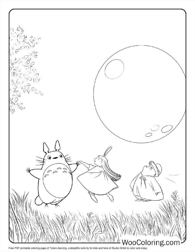 100  Totoro coloring pages  Free PDF To Print  - 1