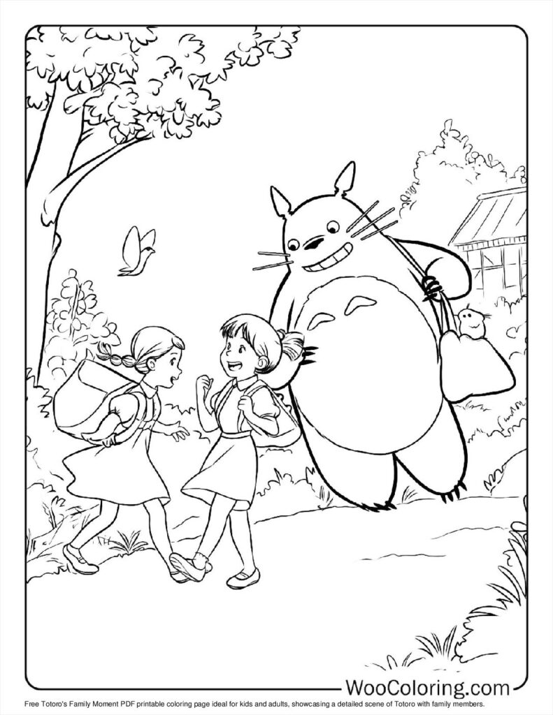 100  Totoro coloring pages  Free PDF To Print  - 27