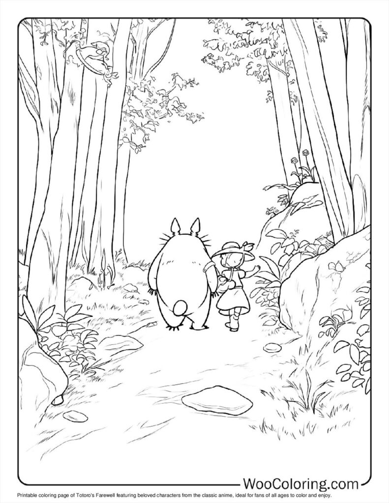 100  Totoro coloring pages  Free PDF To Print  - 34