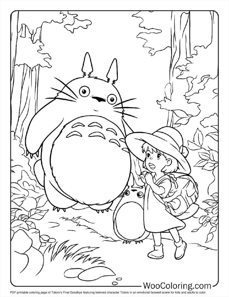 100  Totoro coloring pages  Free PDF To Print  - 75