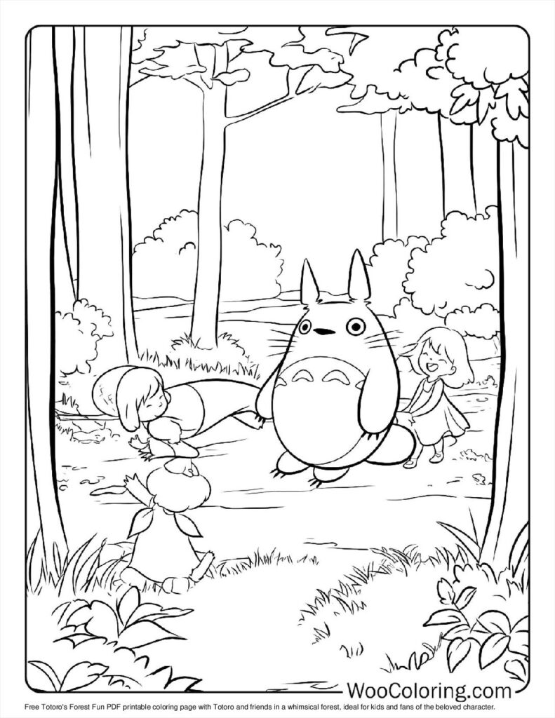 100  Totoro coloring pages  Free PDF To Print  - 40